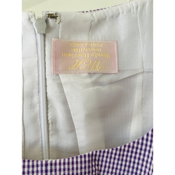 Wendy Harrison Pink Label Purple Fit and Flare Dress Sz S - Picture 6 of 9